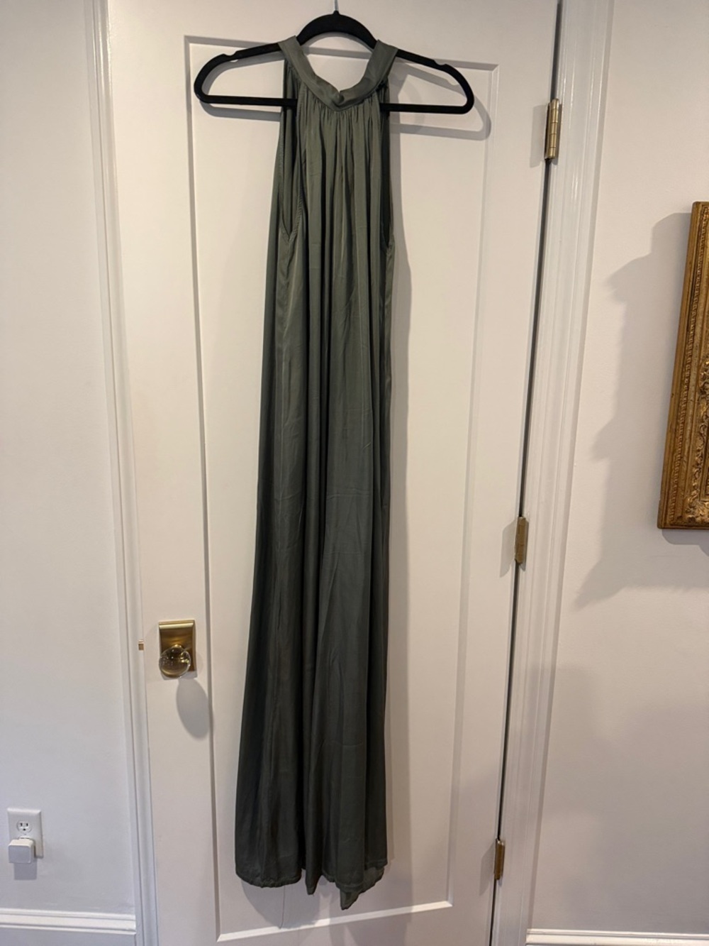 Olive Green Halter Jumpsuit
